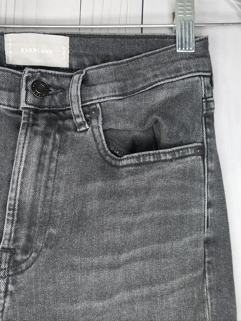 Everlane The Cheeky Bootcut High-Rise Raw Hem Casual Retro Boho Preppy Jeans - Picture 5 of 8